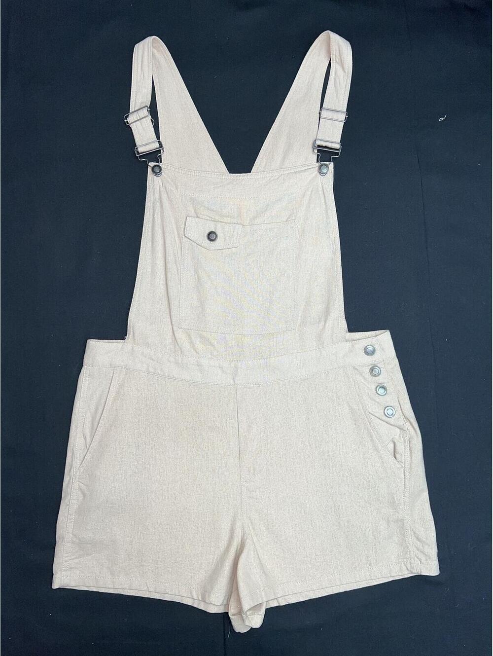 Linen Short Overall, Size L April Kiss - Picture 2 of 9